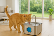 Fontanella per gatti con filtro e sensore