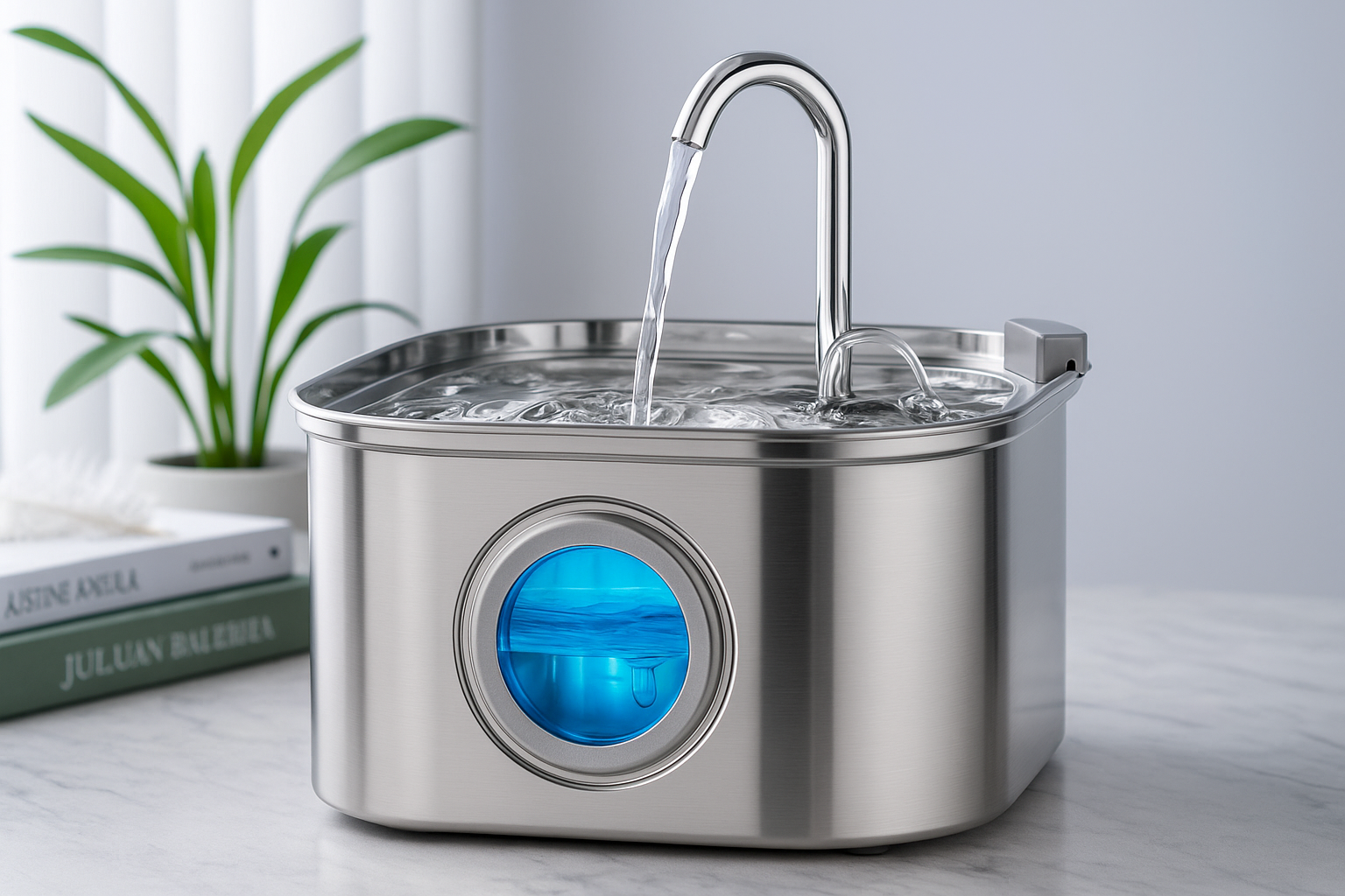 Fontanella per gatti con filtro e sensore