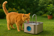 Fontanella per gatti con filtro e sensore