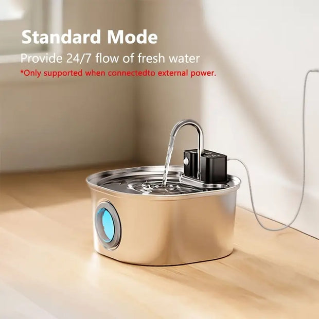 Fontanella per gatti con filtro e sensore